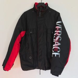 Versace Black and Red 2 piece Ski Jacket